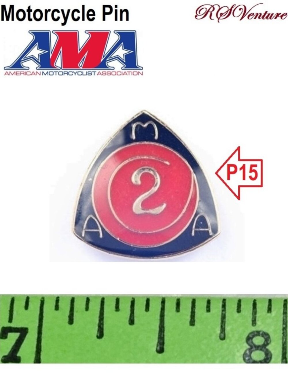 Buy 1 get 1 FREE, Vintage AMA Motorcycle Pin